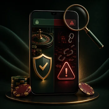 Contrôle d’un domaine de faux casino mobile